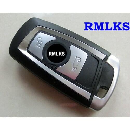 RMLKS Smart Key Shell Fob 3 4 Button With Emergency Key Blade Remote Key Blank Shell Fob Fit For BMW New 5 7 Series