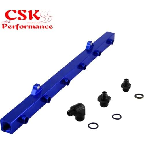 High Quality Fuel Rail Fits For BMW E36 E46 New Fuel Injectors Rail Kit Blue / Black