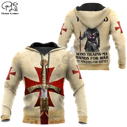 PLstar Cosmos 3dPrint Cross Knights Templar Jesus Armor Unisex Men/Women Harajuku Streetwear Funny Hoodies/Sweatshirt/Jacket-a7