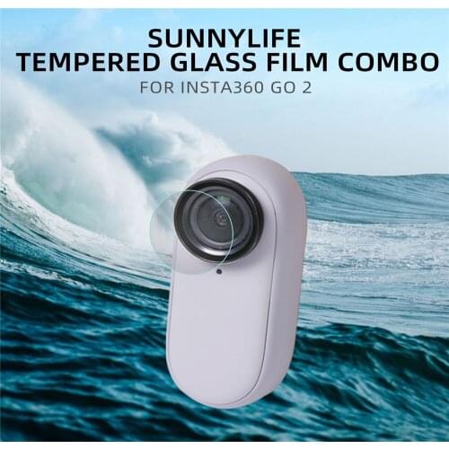 For Insta360 Go2 Tempered Scratch-resistant Glass Film Combo for Insta360 Go2 Oil stain-resistant Tempered Film Insta Accessorie