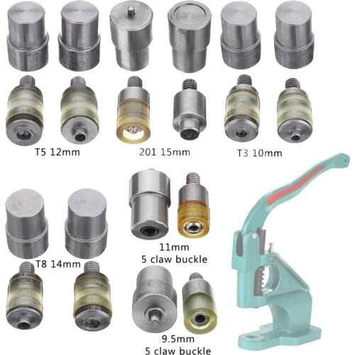 9.5-15mm Manual Claw snaps die Metal buckle installation Rivets. Metal snaps.Press machine moulds Dies Button installation tool