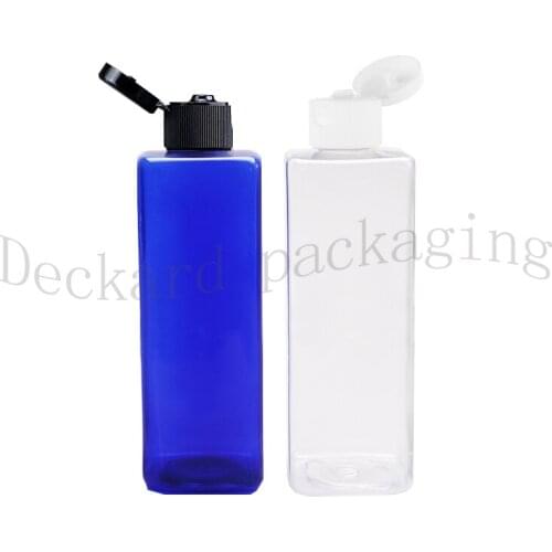 100ml Shampoo Square Travel Size Plastic flip cap Bottles Shower Gel Liquid travel container wholesale