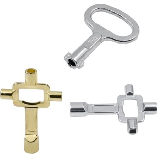 4 in 1 Wrench Electric Control Cabinet Key Wrench Water Meter Valve Square Hole Round Hole Key Wrench