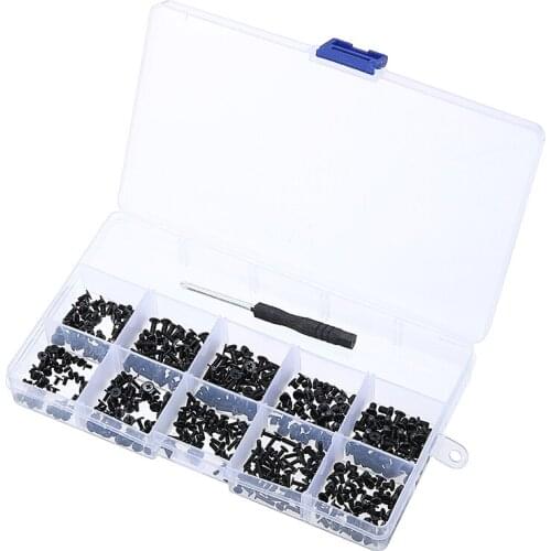 500Pcs/Box 10 Types Mini Screw DIY Kit Laptop Notebook Computer Screws Assembly Repair Screw Set with Screwdriver Mayitr