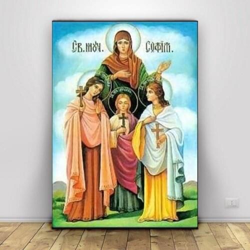 5D Diy Diamond Painting Religion Saint Maria and Women 5D Diamond Mosaic Needlework Crafts Embroidery Cross Stitch