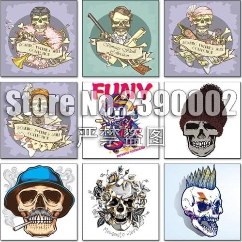 5d Diy Diamond Painting Cross Stitch Embroidery Diamond Mosaic Full Gift Skull Needlework Canvas Wall Stickers Sewing & Knitting