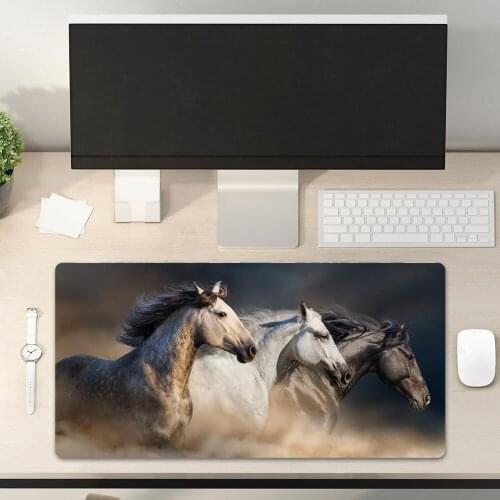Desert Mercedes-Benz Stallion Long Leather Desk Pad Mouse Pad Office Pad Desk Pad