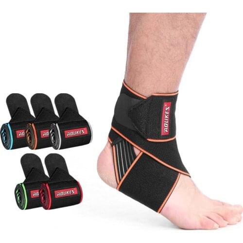 Fitness Sports Ankle Brace Breathable Adjustable Ankle Support Pad Gym Weightlifting Elastic Silicone Non-slip Wraps Protecor