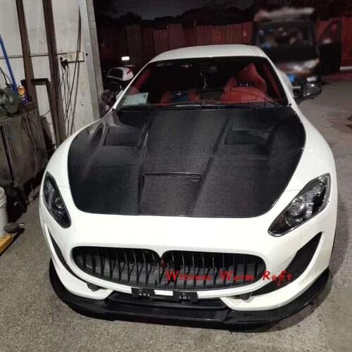 Car body kit FRP Carbon front bumper rear bumper diffuser spoiler side skirts side fenders engine bonnet hood for Maserati GT