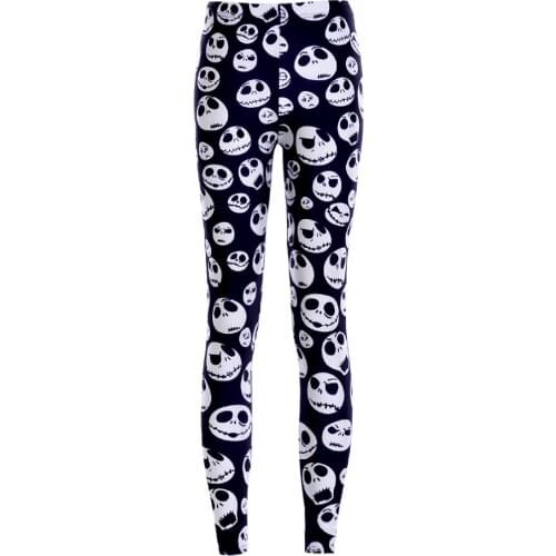 New Skull Sexy Women Fashion Legging Digital printing 6 skull leggings Slim Skeleton Skull Leggings Woman Pants Free shipping