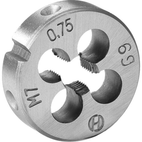 Uxcell M7 X 0.75 Metric Round Die Machine Thread Threading Die 25mm OD Alloy Steel