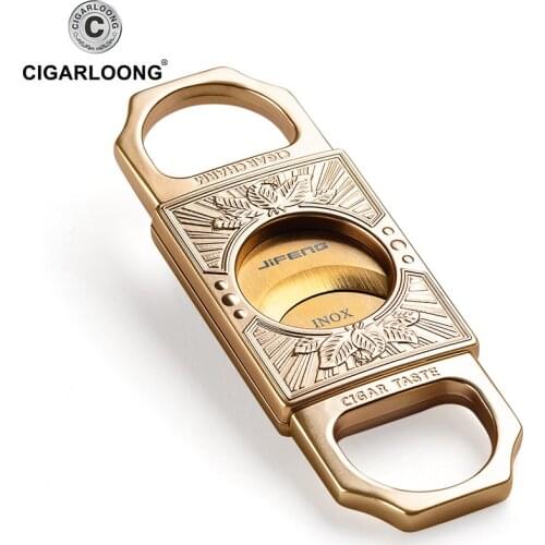 Mini portable Pocket Cigar Cutter Knife Double Blades Scissors CC-1903