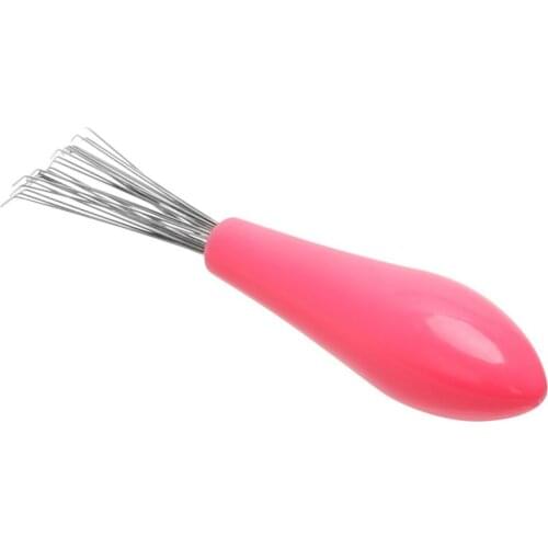 DIYWORK Plastic Handle Mini Comb Hair Brush Cleaner Remover Embedded Beauty Tools