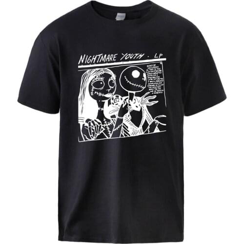 Nightmare Youth Anime Cartoon T shirts Man Cotton Tee 2021 Male Spring Summer Vintage Short Sleeve Tops Tees Retro Tee Top