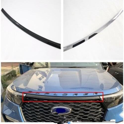 Car Front Head Grill Trim Cover Styling Chrome ABS Sticker Fit for Ford Explorer 2015-2020