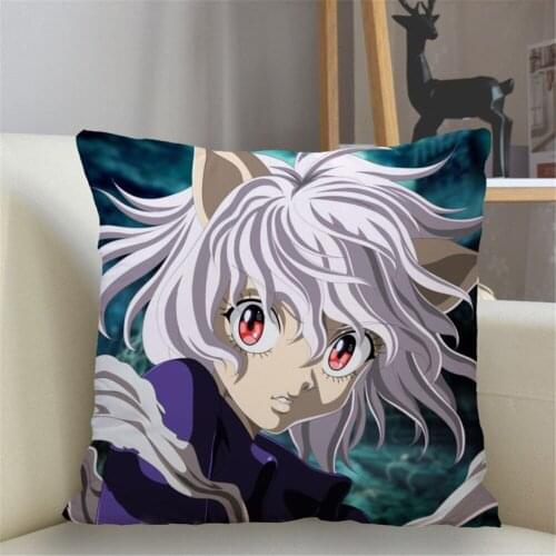CLOOCL Hunter X Hunter Cushion Cover Double-sided Print Cartoon Anime Pillow Case Home Decorative Fashion Manga Throw Covers