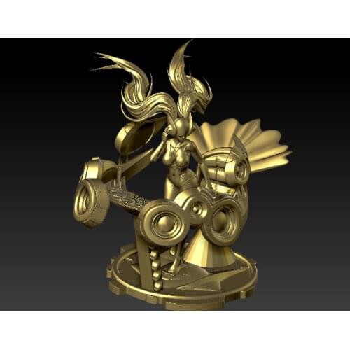 New women 3D STL File 3D model for cnc 3D carved figure sculpture machine in STL file format -Nightclub beauty girl tuner