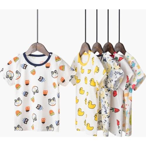 2019 New Cotton Childrens Clothing Childrens Wear Summer Short-sleeved Childrens T-shirt