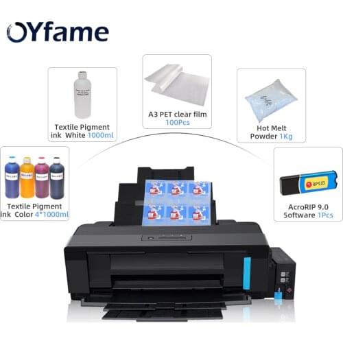 OYfame For Epson L1800 A3 Size DTF Print Direct Transfer Flim Print For T shirt Print All Farbic Print DTF Printing Machine