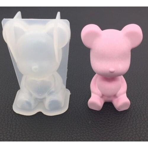 13 Styles 3D Transparent Animal Silicone Molds DIY Craft Handmade Bear Rabbit Dog Cat Deer Epoxy Candle Wax Soap Making Moulds