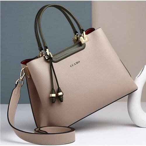 Bags for Women 2021 New Fashion Leather Handbags Ladies Large-capacity All-match Simple One-shoulder Diagonal Bag Sac Luxe Femme