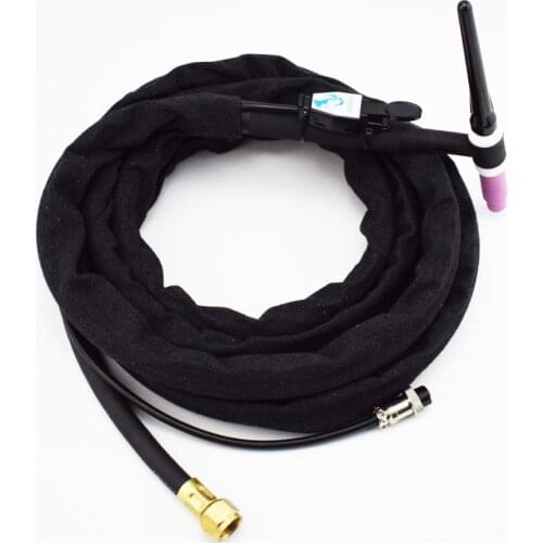 Air Cooled Gas Power Incorporated TIG Welding Torch Flexible Head Neck WP-17F 150Amps 4M Gun M16*1.5 Hose Cable