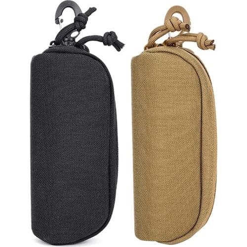 Tactical Molle Glasses Pouch 1000D Sunglasses Case EDC Waist Pack Utility Bag Military Army Hunting Accessories Organizer