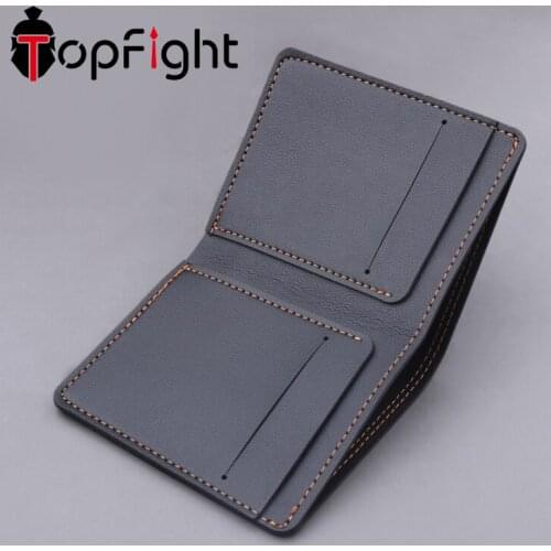 TopFight Hot sale New 1PCS High Quality Fashion Mini Mens Luxury Business Wallet Short Wallet Famous Vintage Walltes Multi-card
