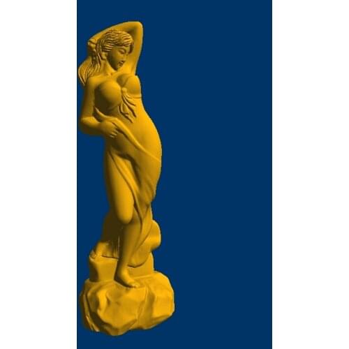 3D model STL formate CNC computer carving relief Sculpture Statue women-1