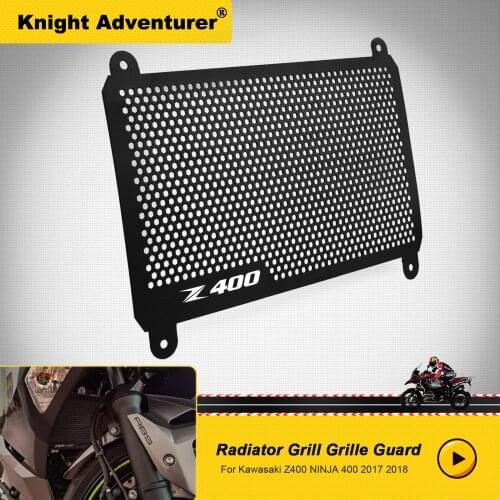Accessories Ninja400 Z400 Radiator Grille Guard Cover motorbike Protection For Kawasaki Ninja 400 Radiator Guard 2017 -2018