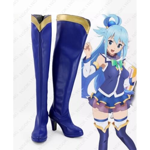 Anime shose Kono Subarashii Sekai ni Shukufuku wo Aqua Cosplay Boots