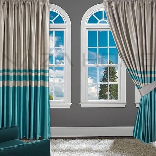 Brillant Backdrop Curtain Board Pattern Turquoise 150x260 Single Wing Flat Planting