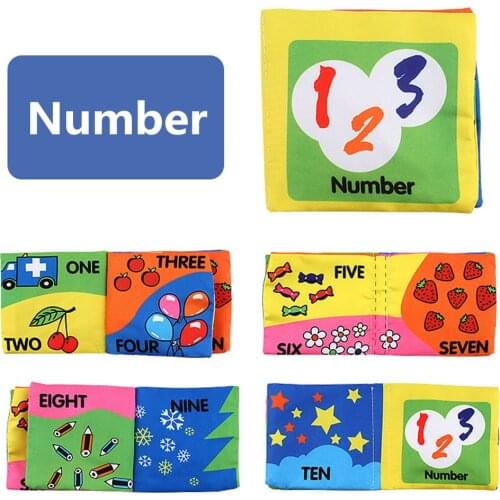 Coolplay Cloth Books Soft Baby Books Rustle Sound Baby Quiet Books Infant Early Learning Educational Toys 0 -12 Months