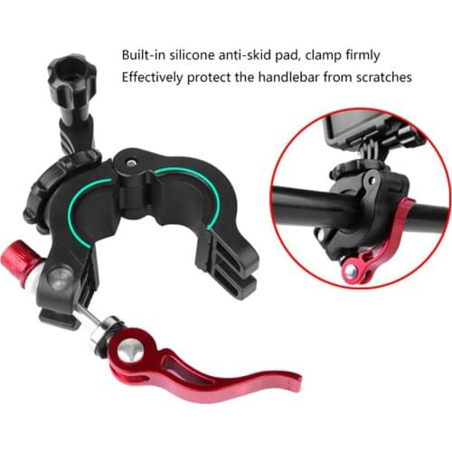 For GoPro Sport Camera Universal Bicycle Clamp Adjustable Road Bike Support for DJI Osmo Pocket for Osmo Action Action Camera