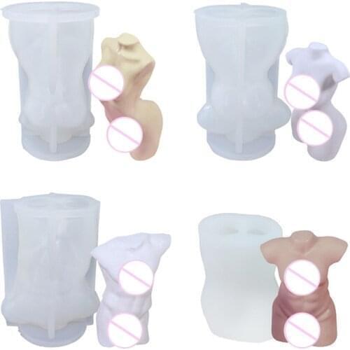 New 2021 Venus Form for Candles Tools Figures Crafts 3D Human Body Resin Epoxy Mold Male Female Shape Soap DIY Making Mould
