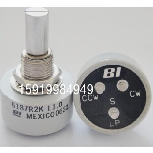 [VK] United States BI imported 6187R 2K single lap conductive plastic potentiometer without limit potentiometer switch