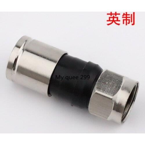 Cable F head - inch system sywv75-5 extruding F head squeeze type F head RG6F head 2 4 gm