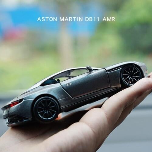 1/32 Aston Martin DB11 AMR Sports Car Alloy Model Collection Childrens Toy Car Sound Light Pull Back Diecasts & Toy Vehicles
