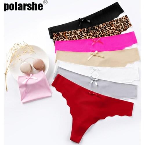 3PCS Cotton Low Waist Thong Panties Seamless Panties for Women Bikini Solid Color Briefs Body Shapewear Panties Sexy Lingerie