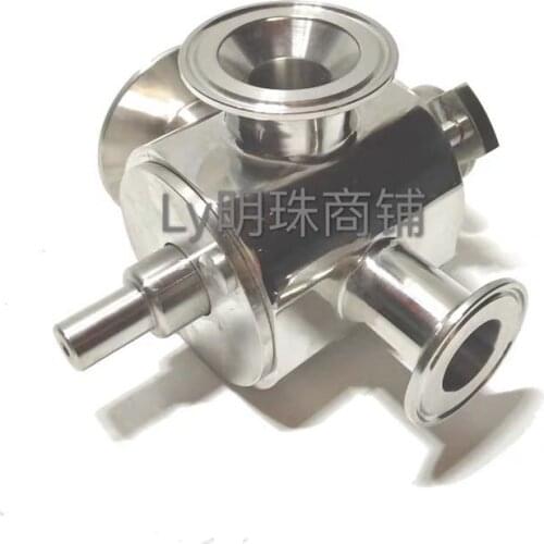 304 Paste filling machine rotary valve Pneumatic filling machine Three-way rotary valve, filling machine accessories