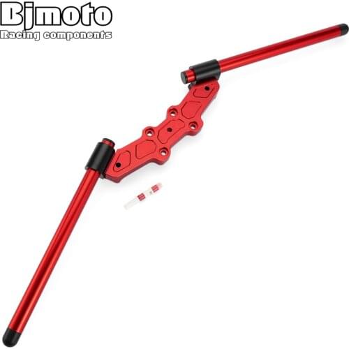 Motorcycle Clip on Adjustable Handlebars Handle Bar With Adapter Bjmoto For DUCATI Monster 1100 1100S 2009-2010 696 2008-2014