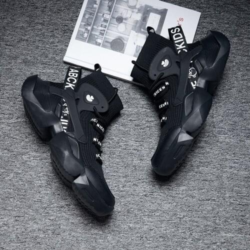 Man Sneakers High Quality Breathable Height Increasing Mens Sport Shoes Thick Bottom Damping Gym Training Outdoor Jogging Shoes