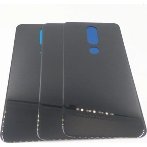 Original New For Nokia X5 X6 2018 Battery Back Cover Housing Rear Door Glass Panel Spare Parts