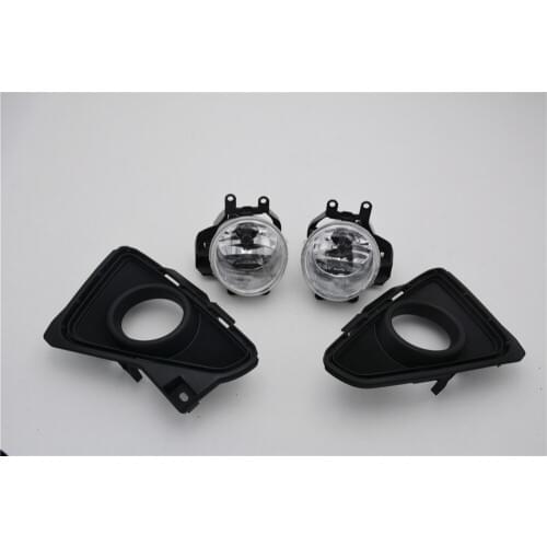 Front Bumper fog light fog Lamps w/Bezels Kits For Toyota RAV4 2016-2018