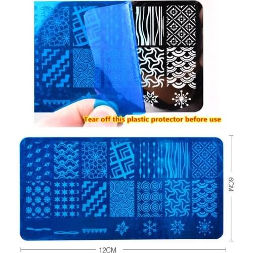 20 Kinds Nail Stamping Plates Nail Stamper Nail Scraper Lace Flower Animal Pattern Nail Art Stamp Stamping Template Image Plate
