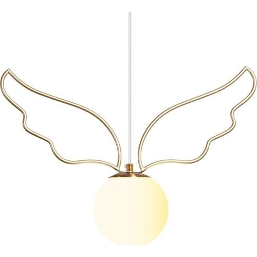 Nordic Angel Wing Pendant Lights Dining Hall Entrance Lamps Modern Bar Aisle Bedroom Study Room Living Room LED Pendant Lamps