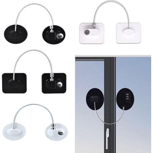 Child Safety Lock Window Kids Security Refrigerator Door Lock Limit with Key Protector Device Adhesive Universal