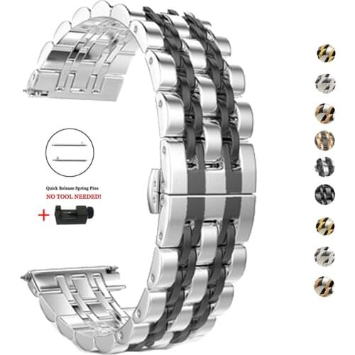 Stainless steel Band For Xiaomi Huami Amazfit Watch Wrist Strap For Amazfit Bip GTR 47/42mm GTS Pace Stratos 20/22mm Watchband