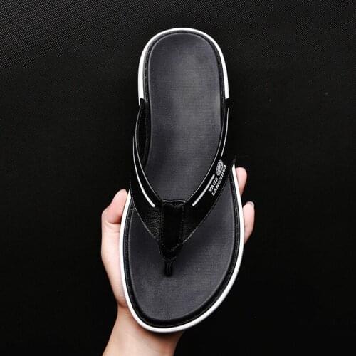 Sandals Men Leather Genuine Sandale Ete Homme Sandals Outdoor Roman Men For 2020 Sandali Uomo Sandalias Para Hombre Teenslippers