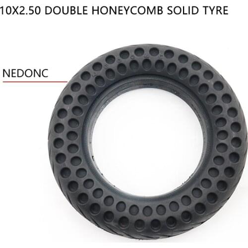 Electric Scooter Tires 10x2.50 Solid Wheel Tyres Tyre Inflation Free for 10 Quick 3 ZERO 10X Inokim OX Folding Electric Scooter